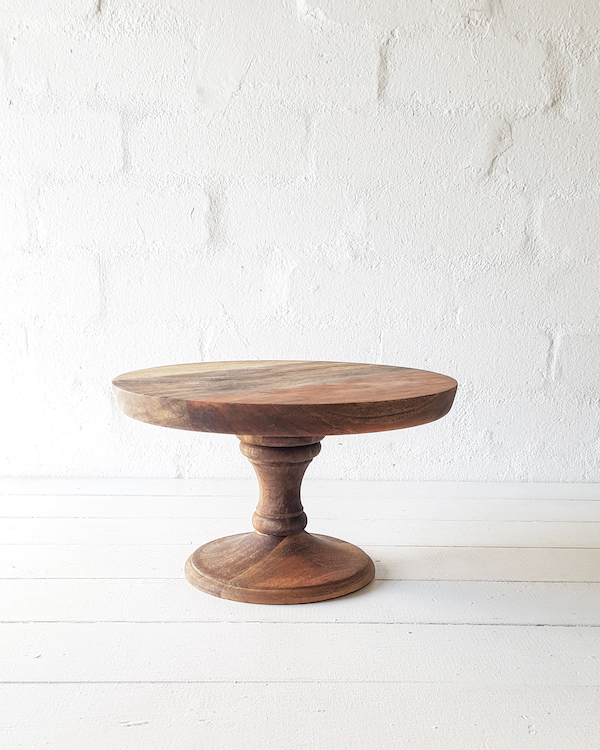 Carved Wood Cake Stand - <p style='text-align: center;'>R 100 </p>